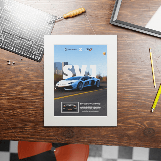 Aventador SVJ – Born for the Track Poster Limited Edition